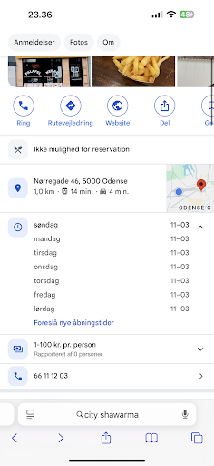 Photo of City Shawarma - Nørregade 46, 5000 Odense