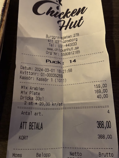 Photo of Chicken Hut Shawarma - Burggrevegatan 27 B, 411 03 Göteborg, Sweden