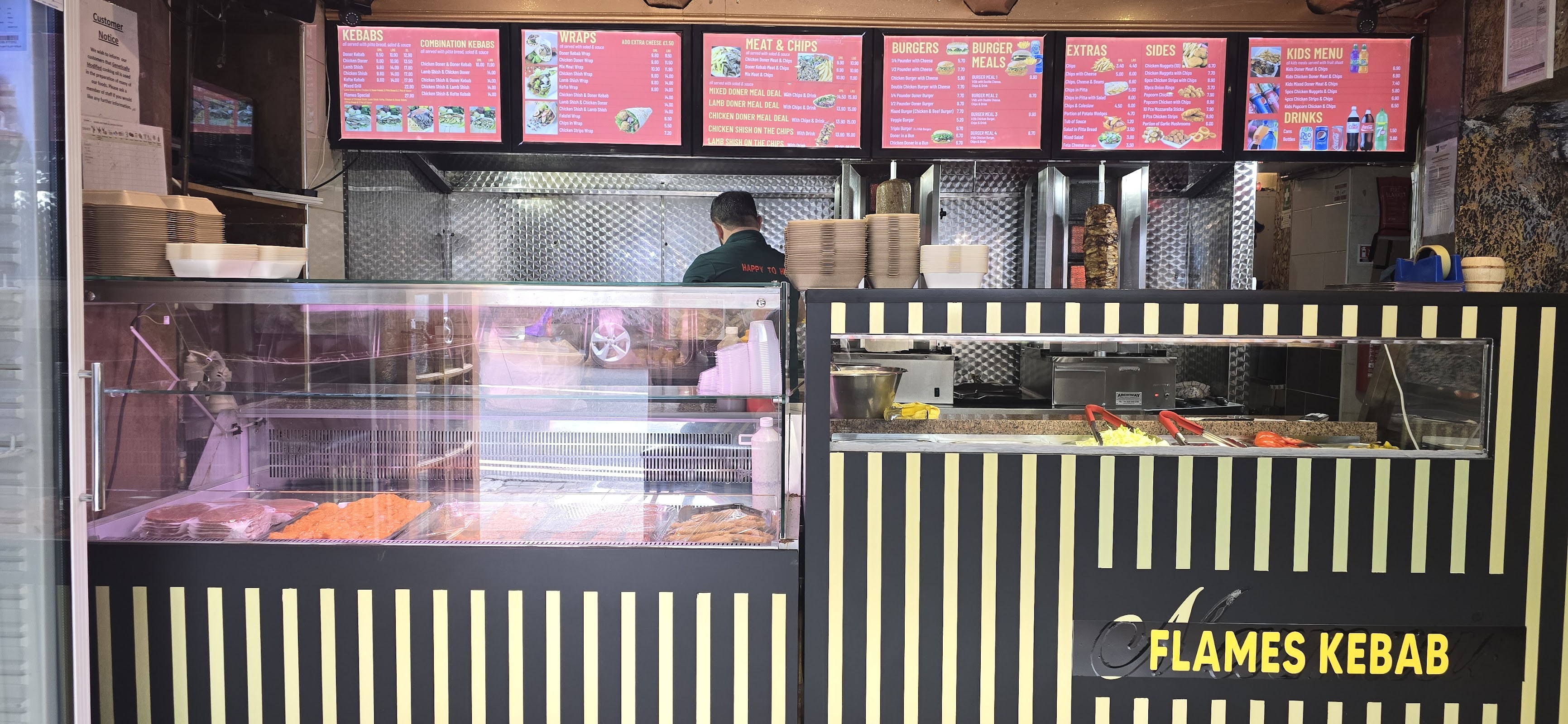 Photo of Flames Kebab House - 34 Cross St, Abergavenny NP7 5ER