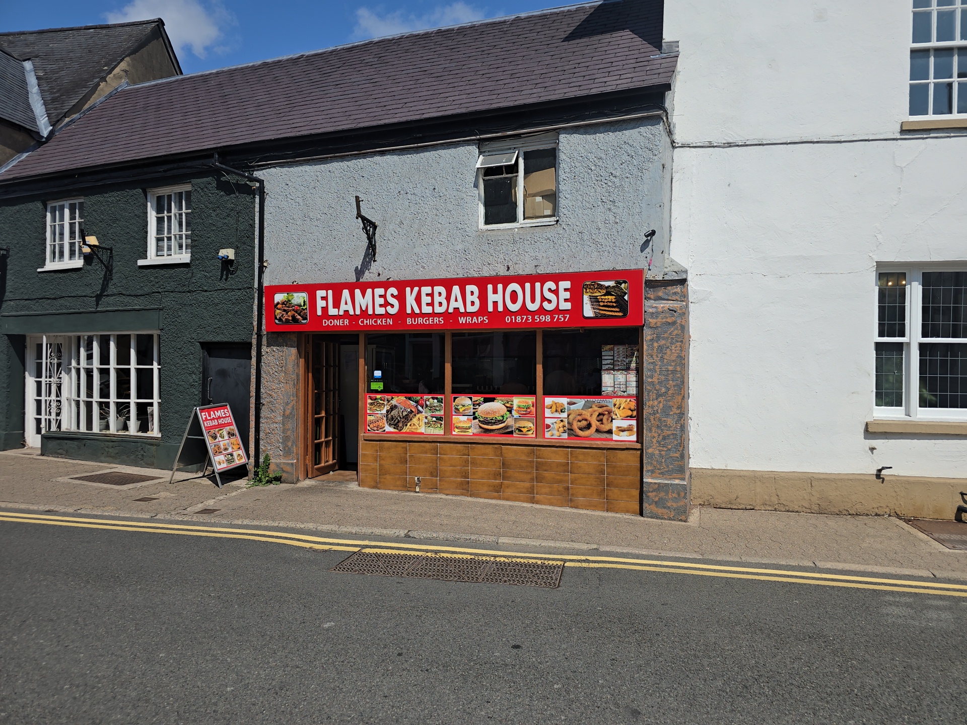 Photo of Flames Kebab House - 34 Cross St, Abergavenny NP7 5ER