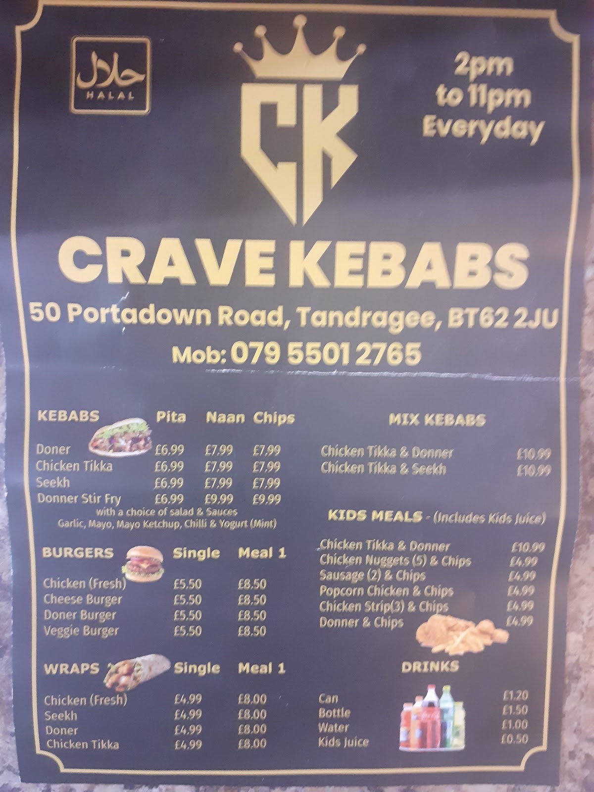 Photo of Crave Kebabs - Unit 3, 50 Portadown Rd, Tandragee, Craigavon BT62 2JU