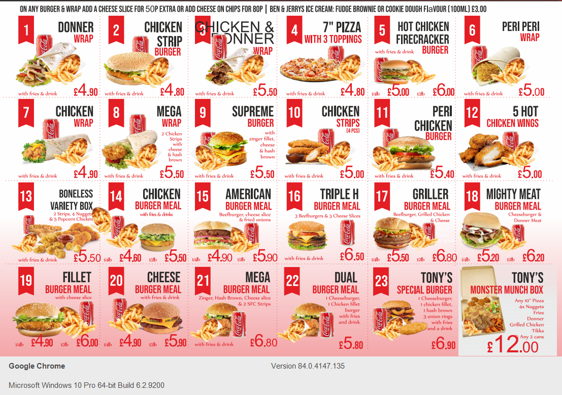 Photo of Tony's Pizza & Kebab House - 5 Yorkshire St, Bacup OL13 9AE