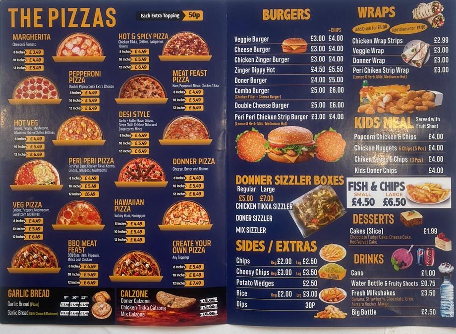Photo of A1 pizza & fish corner - 179 Berridge Rd, Forest Fields, Nottingham NG7 6HR
