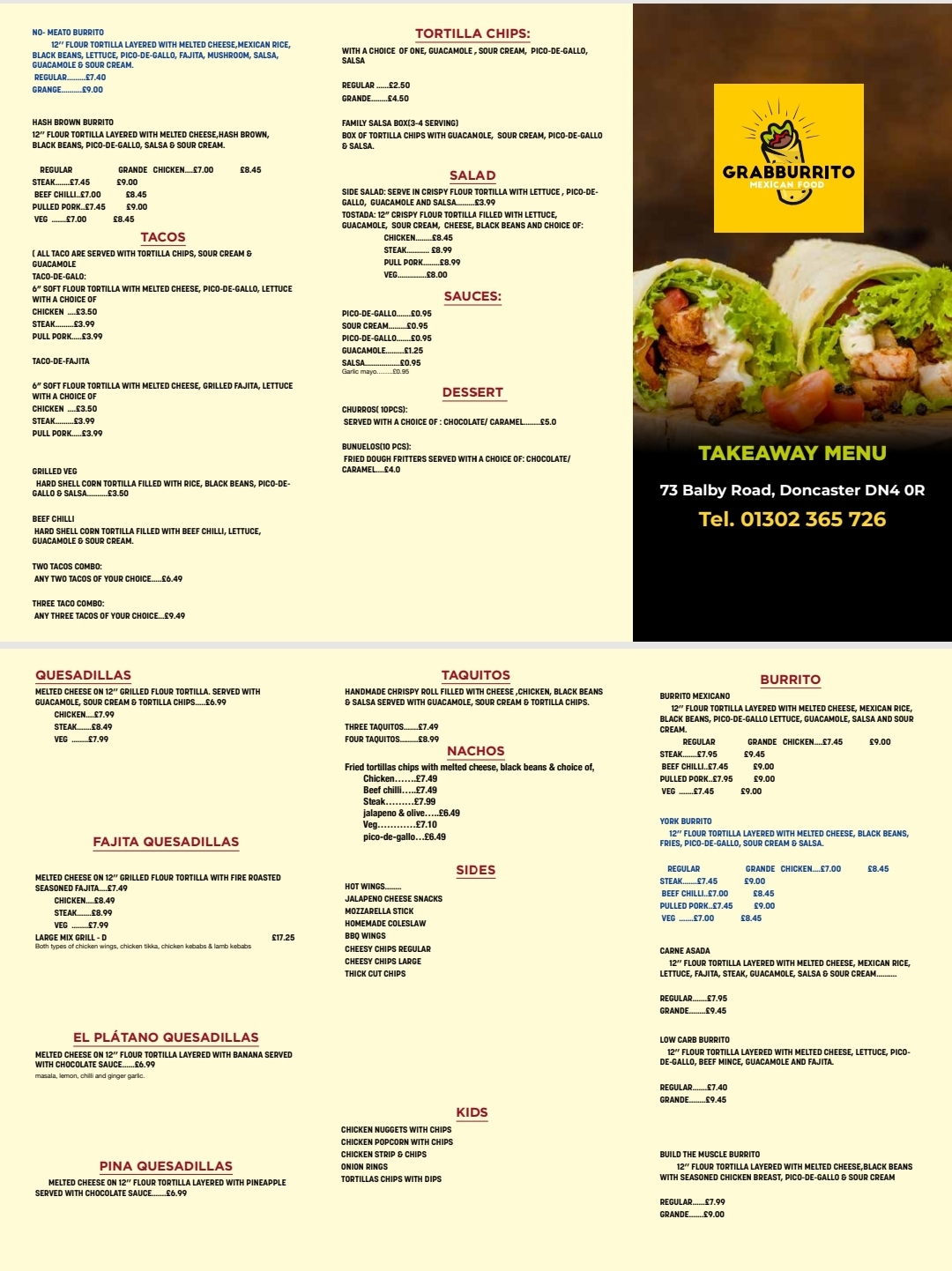 Photo of Grab Burrito - 73a Balby Rd, Doncaster DN4 0RE