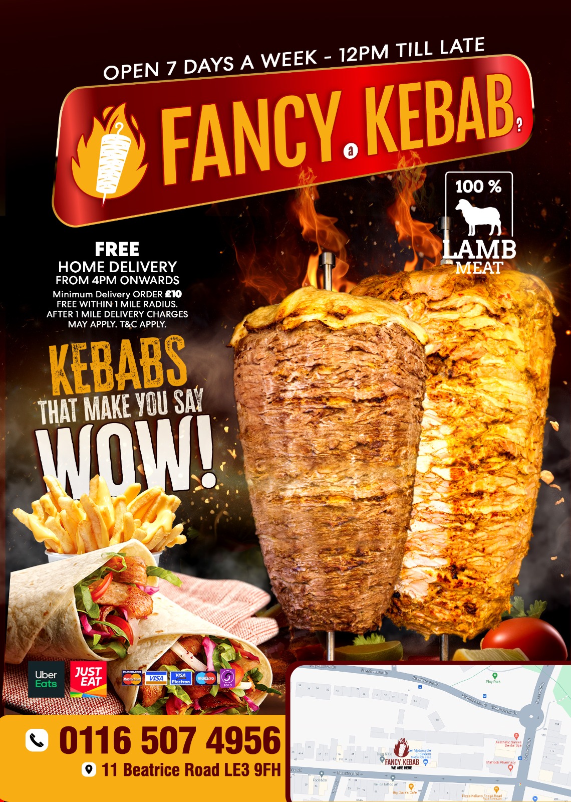 Photo of Fancy Kebab - 11 Beatrice Rd, Leicester LE3 9FH