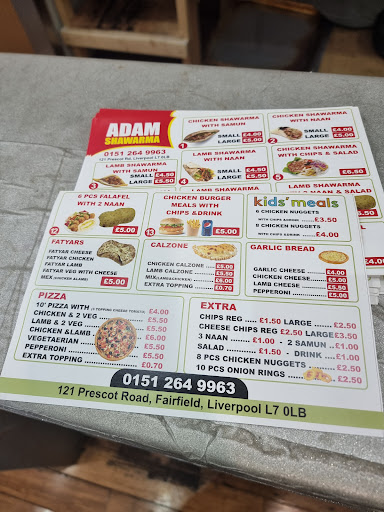 Photo of Adam Shawarma - 121 Prescot Rd, Fairfield, Liverpool L6 3BD