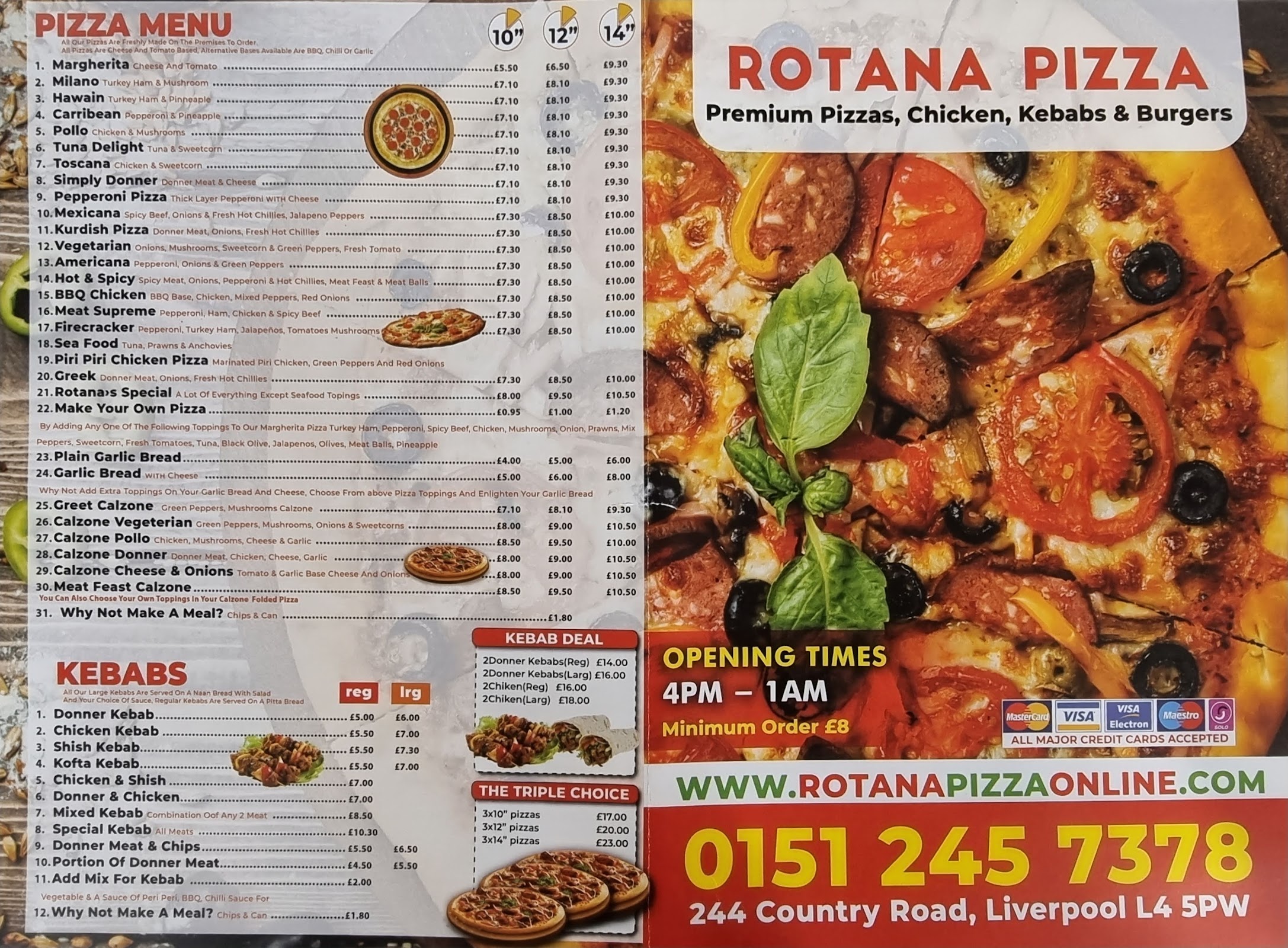 Photo of Rotana Pizza - 244 County Rd, Liverpool L4 5PW