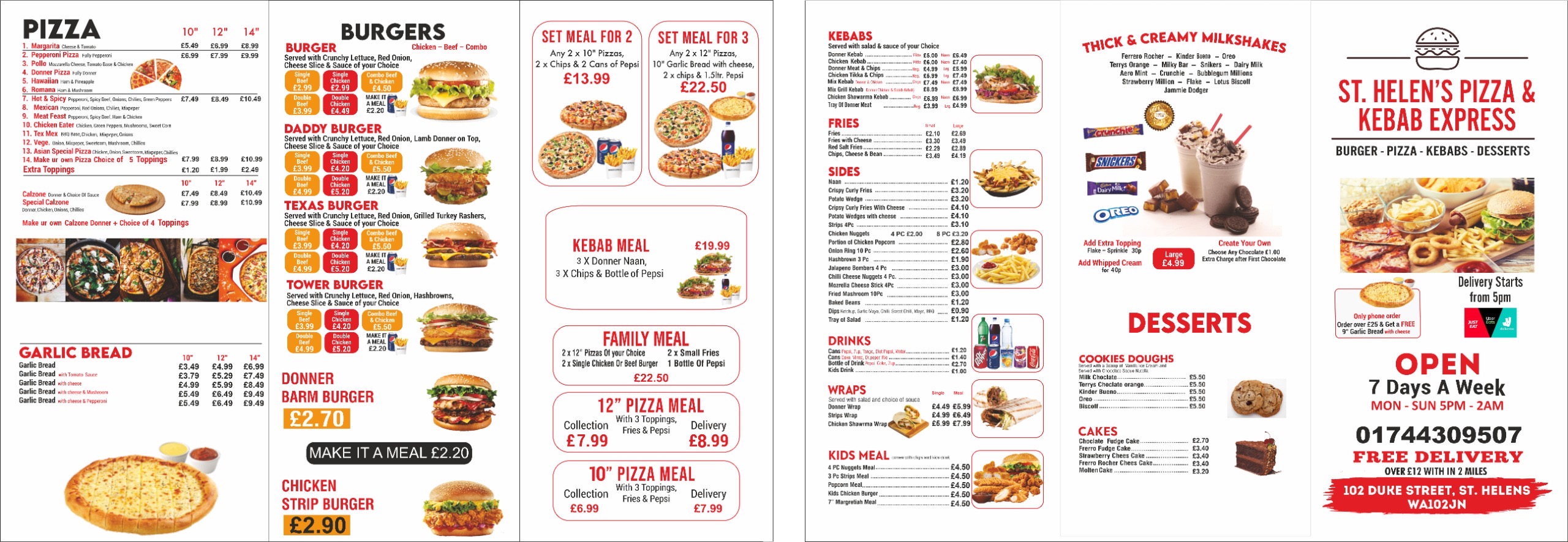 Photo of St Helens pizza &kebab express - 102 Duke St, St Helens, Saint Helens WA10 2JN