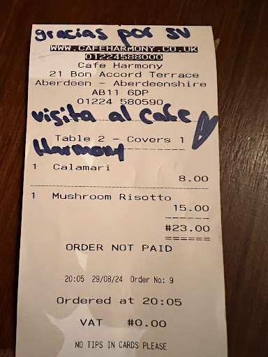 Photo of Cafe Harmony - 21 Bon-Accord Terrace, Aberdeen AB11 6DP