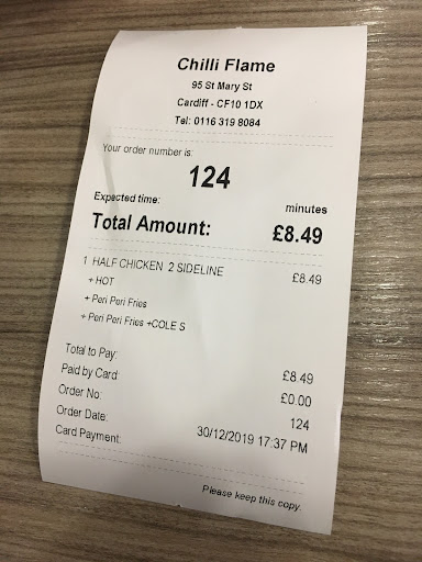 Photo of Chilli Flames Cardiff Central - 95 St Mary St, Cardiff CF10 1DX