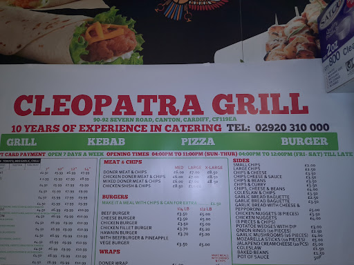Photo of Cleopatra Grill - 92 Severn Rd, Pontcanna, Cardiff CF11 9EA