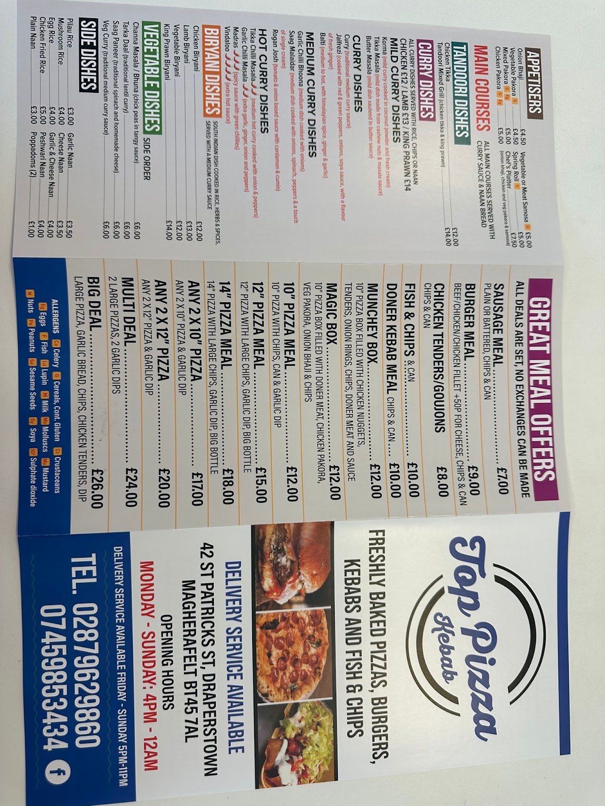 Photo of Top pizza kebab Draperstown - 42 St Patricks St, Draperstown, Magherafelt BT45 7AL