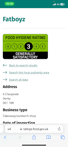 Photo of Fatboyz - 6 Cheapside, Derby DE1 1BR