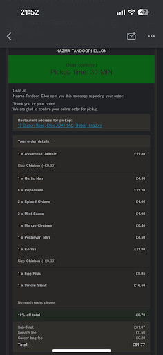 Photo of Nazma Tandoori Restaurant - 19 Station Rd, Ellon AB41 9AE