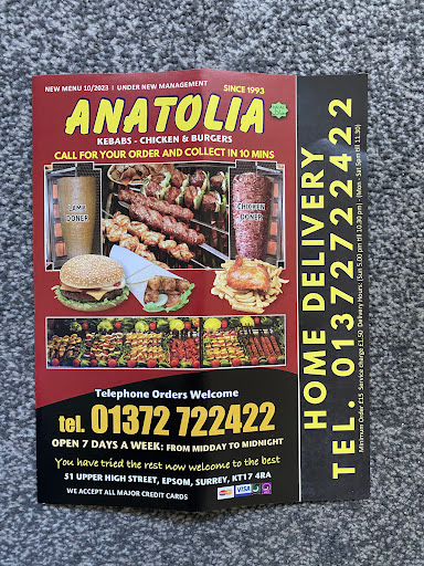 Photo of Anatolia Kebabs - 51 Upper High St, Epsom KT17 4RA