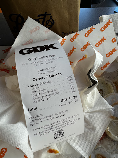 Photo of German Doner Kebab (GDK) - 33 Granby St, Leicester LE1 6EH