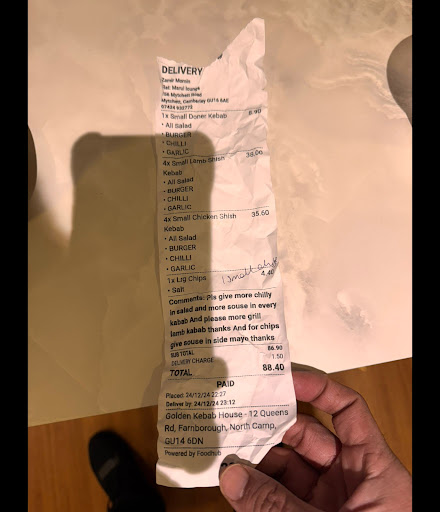 Photo of GOLDEN KEBAB HOUSE - 12 Queens Rd, North Camp, Farnborough GU14 6DN