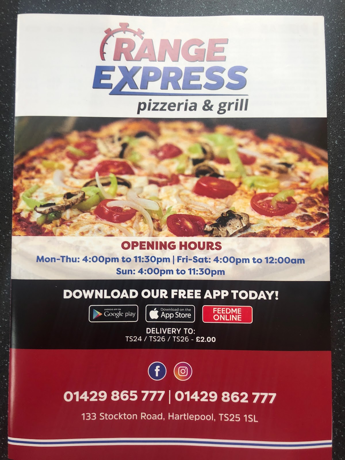 Photo of Siciliano Express Pizzeria & Grill - 133 Stockton Rd, Cleveland, Hartlepool TS25 1SL