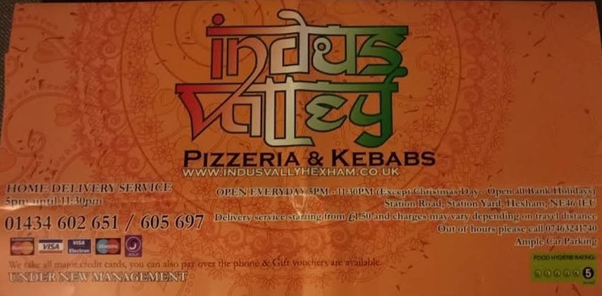 Photo of Indus Valley Indian Restaurant & Takeaway - Station Rd, Hexham NE46 1EZ