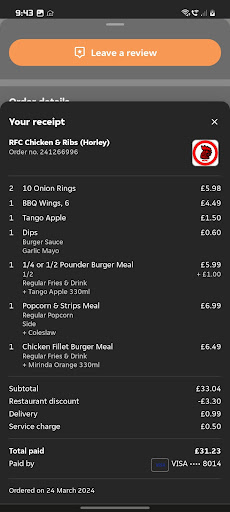 Photo of RFC Chicken & Ribs (Horley) - 38 Victoria Rd, Horley RH6 7PZ