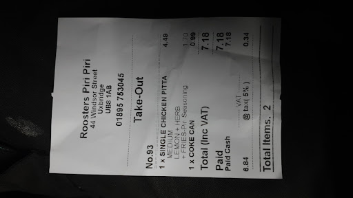 Photo of Roosters Piri Piri - 43-44 Windsor St, Uxbridge UB8 1AB