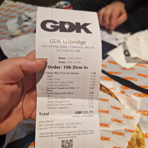 Photo of German Doner Kebab (GDK) - 138 High St, Uxbridge UB8 1EB