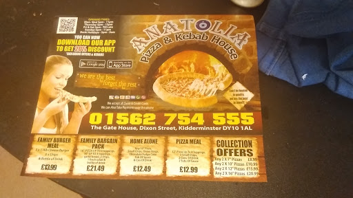 Photo of Anatolia Pizza and Kebab House - Dixon St, Kidderminster DY10 1HH