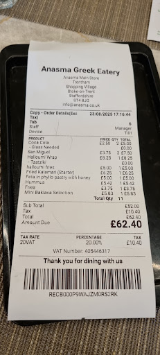 Photo of Anasma Greek Eatery - Trentham Shopping Village, Stone Rd, Stoke-on-Trent ST4 8JG