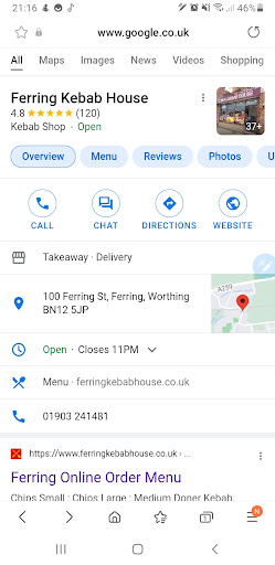 Photo of Ferring Kebab House - 100 Ferring St, Ferring, Worthing BN12 5JP