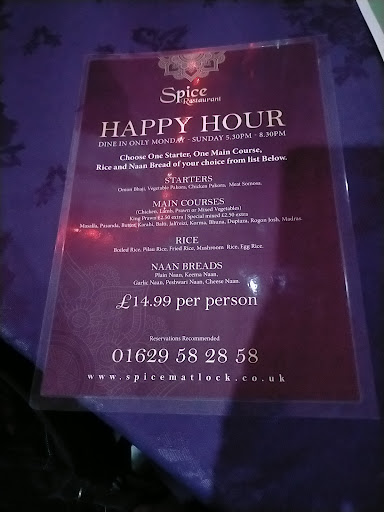 Photo of Spice Restaurant - 129 Dale Rd, Matlock DE4 3LU