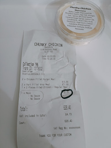 Photo of ChunkyChicken - 9a Milkstone Rd, Rochdale OL11 1ED