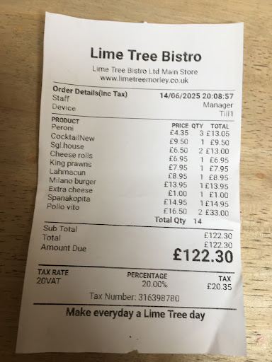 Photo of Lime Tree Bistro - 28-30 Queen St, Morley, Leeds LS27 9BR