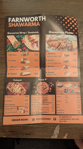 Photo of Farnworth Shawarma - 87 Market St., Farnworth, Bolton BL4 7NS