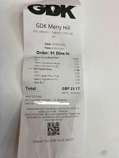 Photo of German Doner Kebab (GDK) - Merry Hill Centre, Pedmore Rd, Brierley Hill DY5 1QX