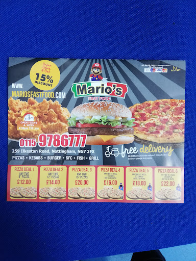 Photo of Mario's Fast Food - 259 Ilkeston Rd, Lenton, Nottingham NG7 3FX