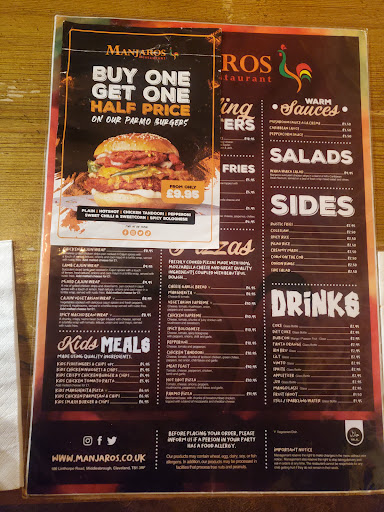 Photo of Manjaros Restaurant Middlesbrough - 186 Linthorpe Rd, Middlesbrough TS1 3RF