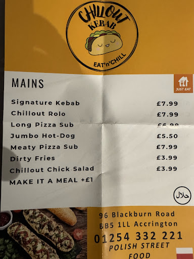 Photo of Chillout Kebab - 96 Blackburn Rd, Accrington BB5 1LL