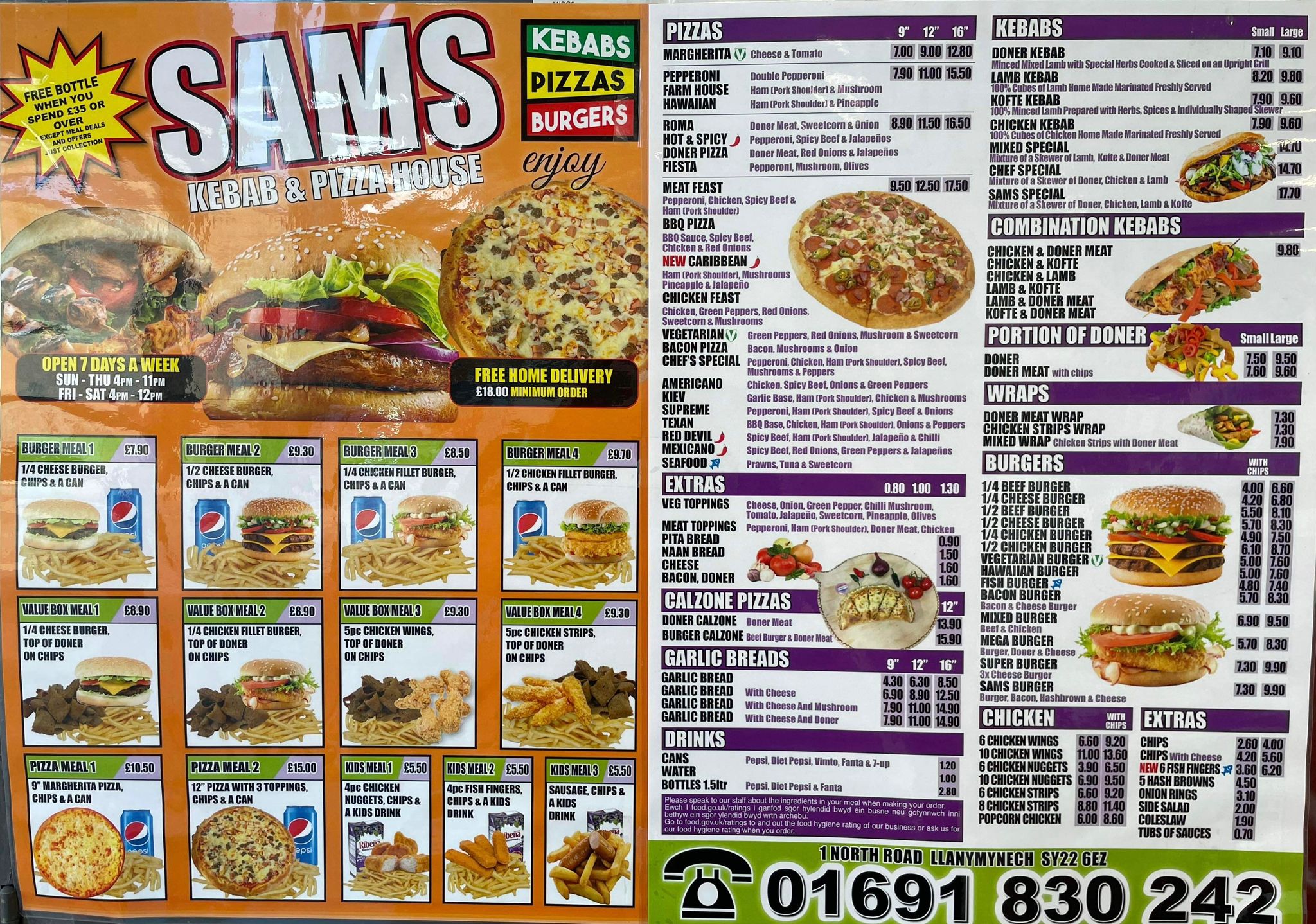 Photo of Sam's Kebab and Pizza House - 1 North Rd, Llanymynech SY22 6EZ