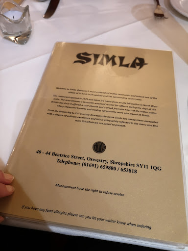 Photo of Simla Tandoori Oswestry - Simla Tandoori Restaurant, 42 Beatrice St, Oswestry SY11 1QG