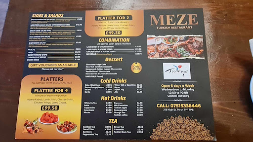 Photo of MEZE Turkish Restaurant - 213 High St, Perth PH1 5PB