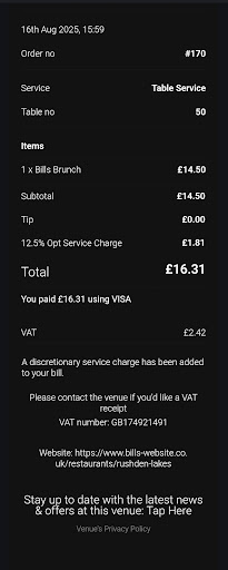 Photo of Bill's Rushden Lakes - Lakes Shopping Centre, The Boardwalk, Rushden NN10 6FA