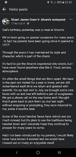 Photo of Alvaros’ restaurant establish since 1977***** - 32-34 St Helen's Rd, Westcliff-on-Sea, Southend-on-Sea, Westcliff-on-Sea SS0 7LB