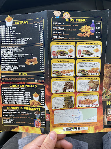 Photo of Flames Kebab & Pizza | Shrewsbury - 123 Hereford Rd, Meole Brace, Shrewsbury SY3 7QZ