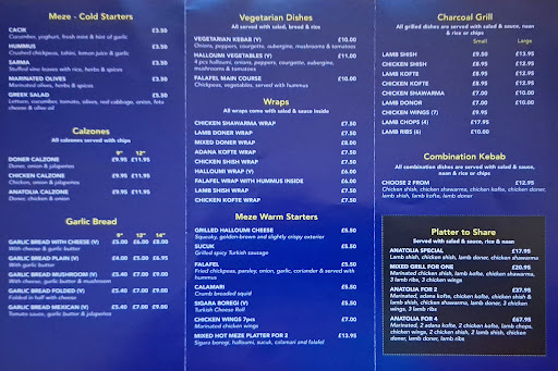 Photo of Anatolia Turkish BBQ & Meze - 57B Park Rd, Wigan WN6 7AE