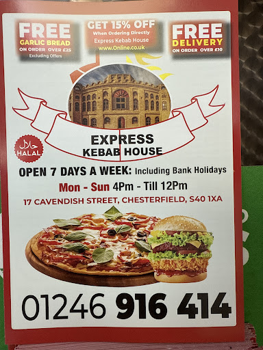 Photo of Express Kebab House - 17 Cavendish St, Chesterfield S40 1XA