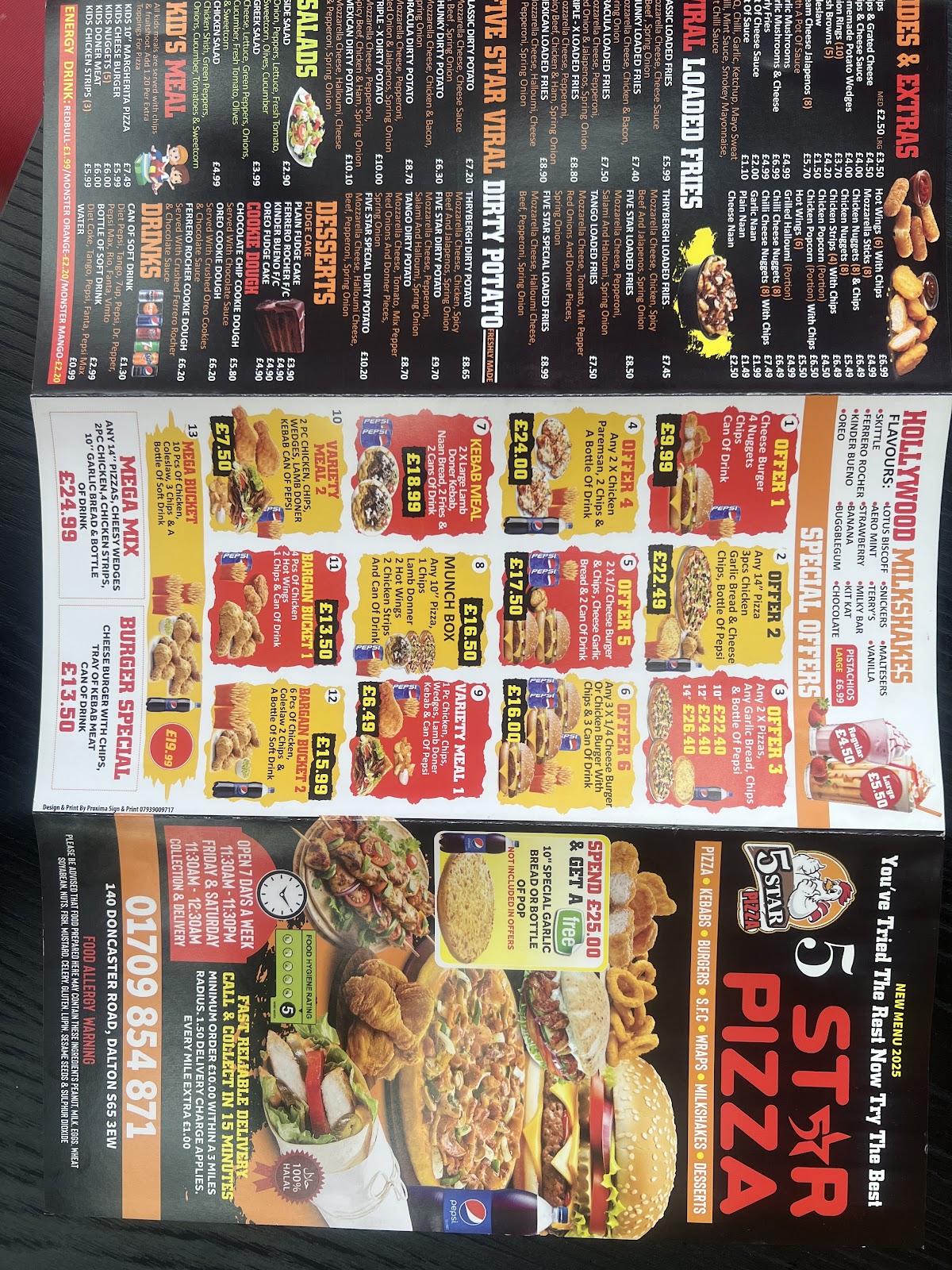 Photo of 5 Star Pizza - 140 Doncaster Rd, Dalton, Rotherham S65 3EW