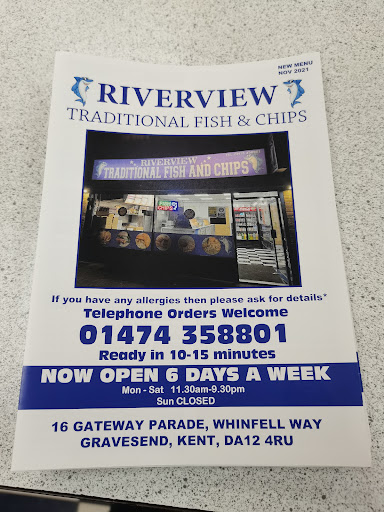 Photo of RIVERVIEW TRADITIONAL FISH AND CHIPS GRAVESEND - 16, Gateway Parade, Whinfell Way, Gravesend DA12 4RU