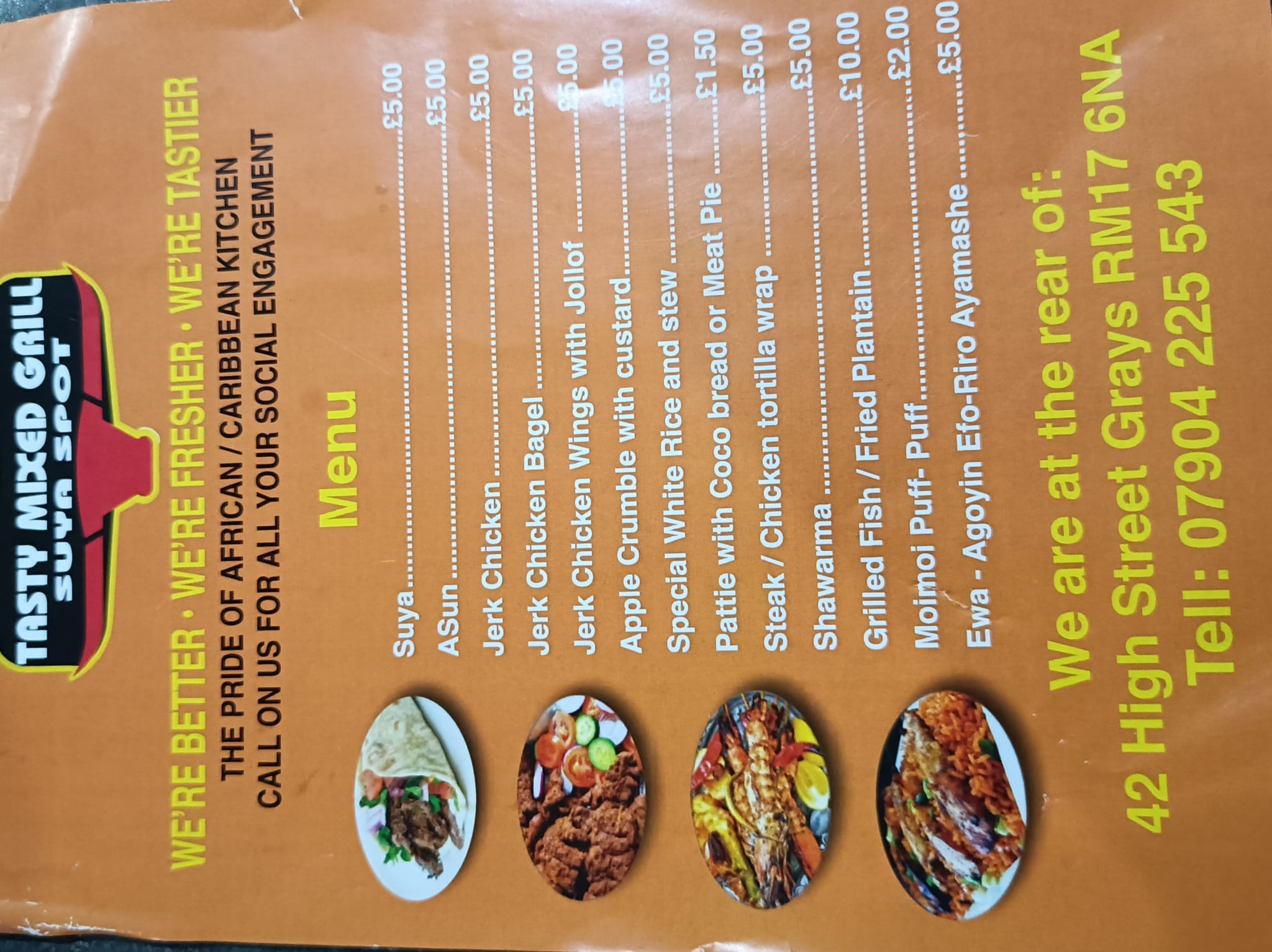 Photo of De Tasty Mixed Grill Suya Spot - 42 High St, Grays RM17 6NA