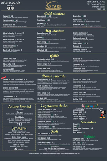 Photo of Astare Restaurant - 101 Newland St, Witham CM8 1AA