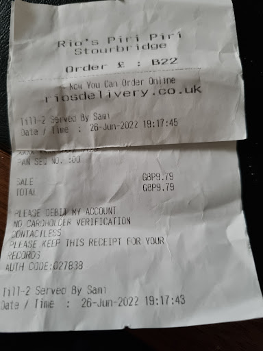 Photo of Rio's Piri Piri - 50-51 High St, Stourbridge DY8 1DE